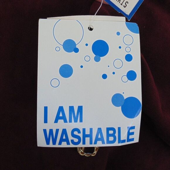 new LESLIE FAY Skirt Suit, 14/16, 2 piece, Jacket & Skirt, Burgundy, washable - Picture 12 of 16